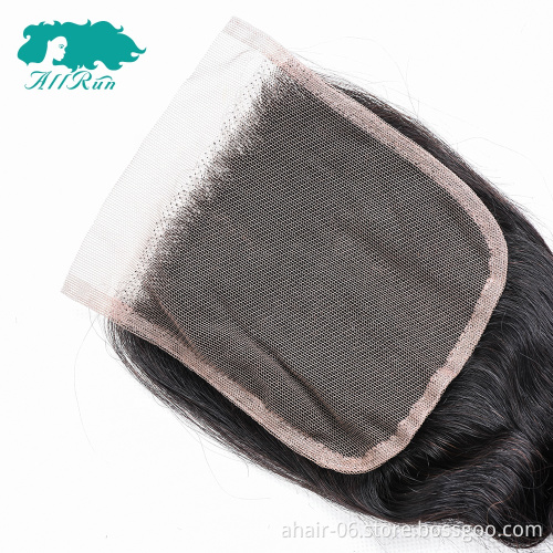 Fast Selling Raw Indonesia Bulk Remy Hair Loose Wave 100 Human Hair Lace Closure Indian